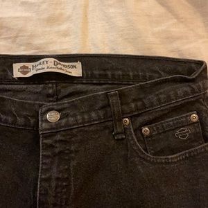 Harley Davidson Straight Leg Black Jeans size 12
